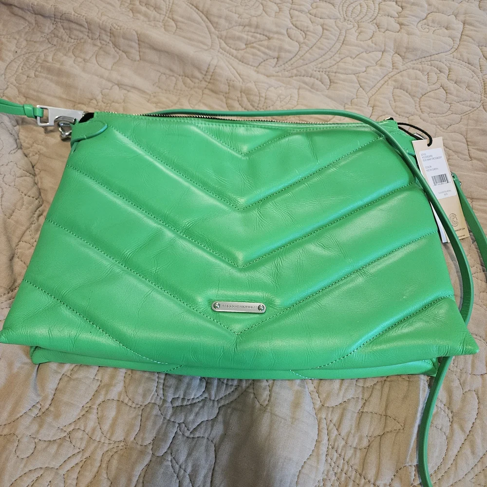 Rebecca Minkoff Vibrant Green Crossbody Bag - Picture 1 of 6